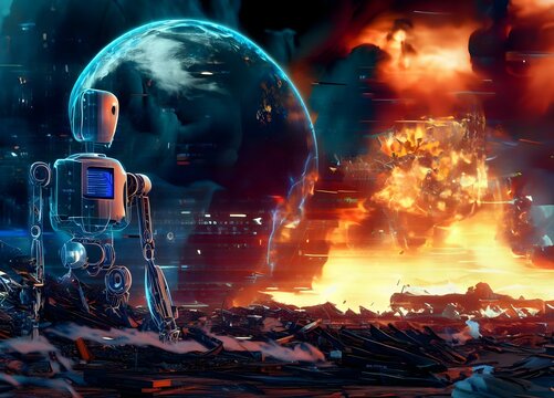 spaceship and planet