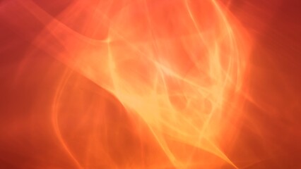 Obraz na płótnie Canvas Abstract Orange Fractal Smoke Fume Shape Wave Pattern Gradient Banner Background