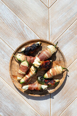 Bacon Wrapped Jalapeno Poppers with Cream Cheese