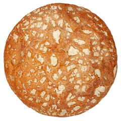 Bread isolated on white background, full depth of field