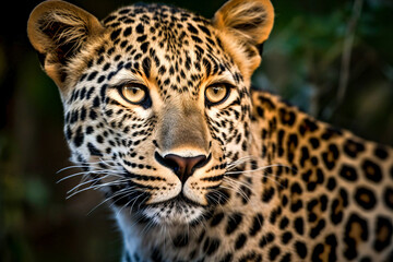 Leopard in  South Africa, generative ai
