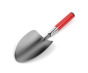 Gardening trowel on white background