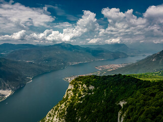 Aerial View Italy, Lake Como