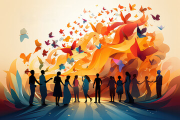 A workshop on promoting social cohesion and community building. Generative Ai.