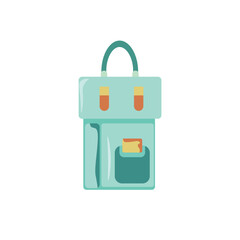 Women bag icon in flat design style - Vector