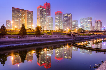 Fototapeta na wymiar Beijing, China CBD city skyline.