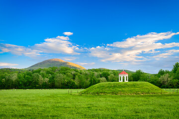 Native American Burial Ground, known as Romeo and Juliet Indian Mound Tragedy Site in Helen, Georgia, USA.