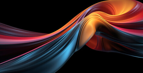 Abstract 3D wave background, Silk background