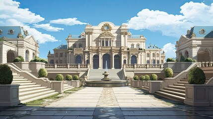 Obraz premium Church of st peter and st paul cathedral. AI generated art illustration.