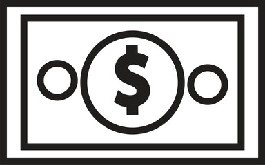 money vector icon line template
