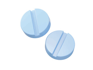 Pills icon vector 3d render illustration