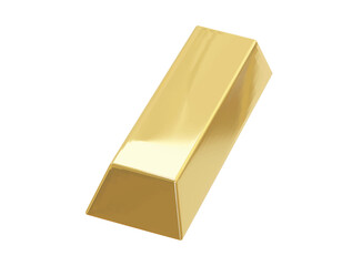 Gold bar icon 3d illustration vector