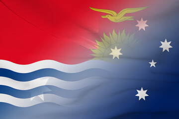 Kiribati and Australia state flag transborder negotiation AUS KIR