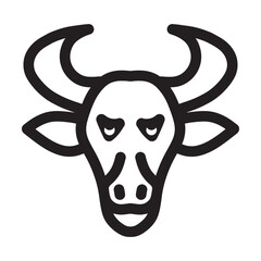 Head of bull icon  design vector