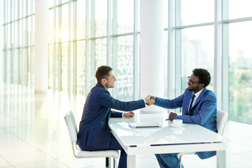 Business people handshake in office