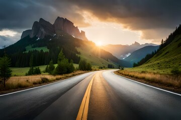 road to the mountains