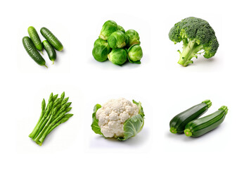 Set of green vegetables. Green diet. keto diet. Vegan