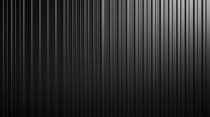 Black corrugated metal texture surface or galvanized steel background. Generative ai.