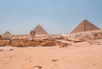 sphinx and pyramid of giza