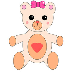 teddy bear with heart
