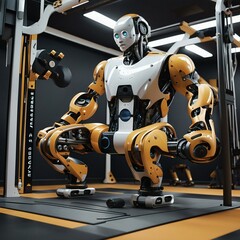Fototapeta premium robot gym
