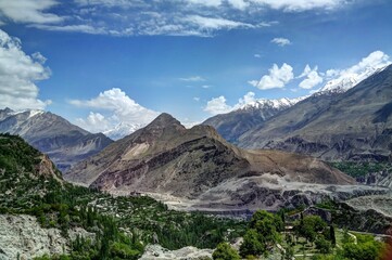 outstanding landscape of the Karakoram mauntain