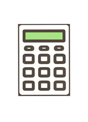 calculator isolated on white background