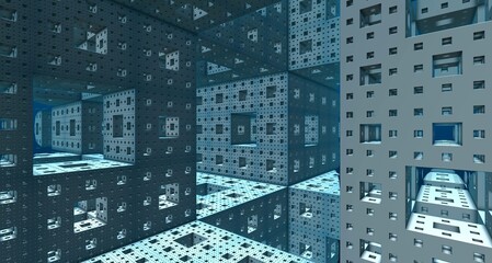 Obraz premium Metallic modern background steel structure