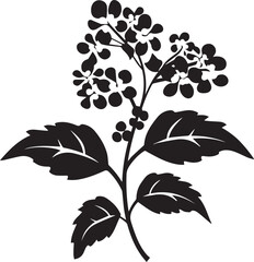 Lantana Black And White, Vector Template Set for Cutting and Printing