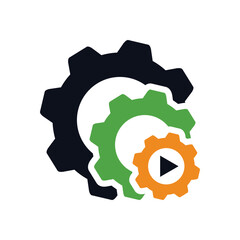 management logo template. Icon Illustration Brand Identity. Isolated and flat illustration. Vector graphic