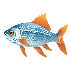 Fototapeta premium Swimming with Colors: Stunning Rainbowfish Illustration