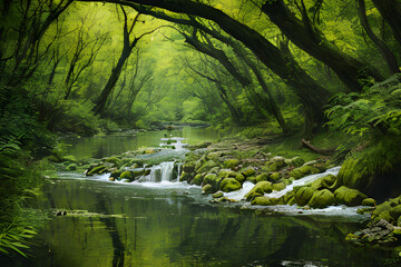 natural scenery in the glare of the sun.
Generative AI