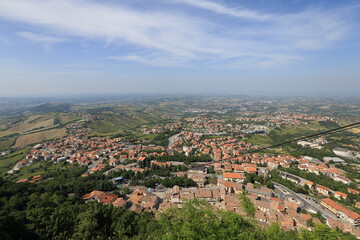 Fototapeta na wymiar San Marino is one of the smallest countries in the world. General view