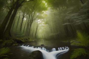 a stream of woods.
Generative AI