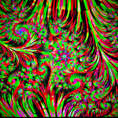 Abstract fractal illustration, concept art for poster, flyer, banner background, video background, billboards, pattern, art print, or design element.