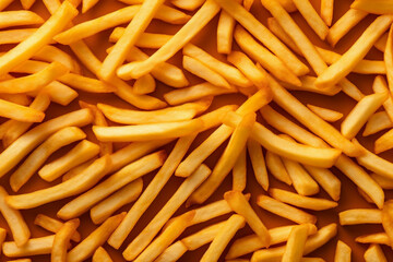 fry food meal snack chip fat potato unhealthy french background tasty. Generative AI.