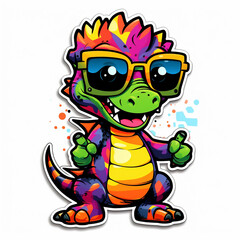 Cute Dragon. Generative AI.
