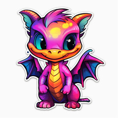 Cute Dragon. Generative AI.
