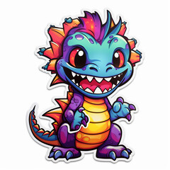 Cute Dragon. Generative AI.
