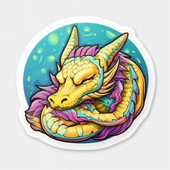 Cute Dragon. Generative AI.
