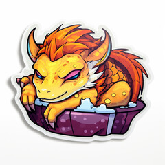 Cute Dragon. Generative AI.
