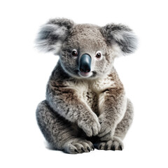 Koala, isolated on transparent background, PNG