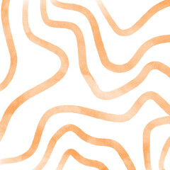 Orange Watercolor Swirl Background