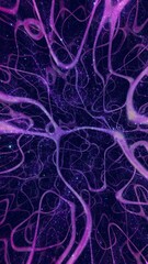 Liturgic Purple Vertical Ethereal Particle Church Service Screen Background