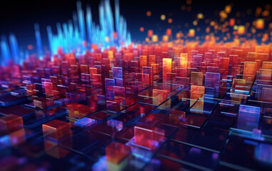 Obraz premium Luminous abstract background,created with generative ai tecnology.