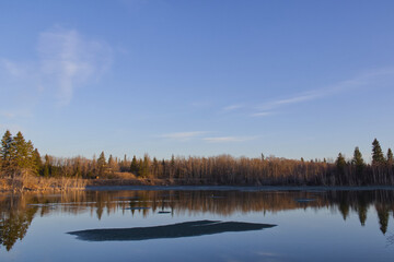 Astotin Lake during a Beautiful Mid-Spring Evening