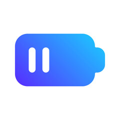 low battery gradient fill icon