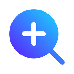 Fototapeta premium zoom gradient fill icon