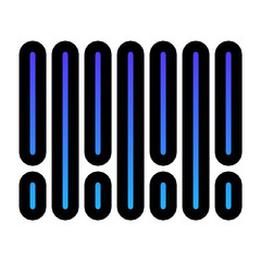 barcode gradient fill icon