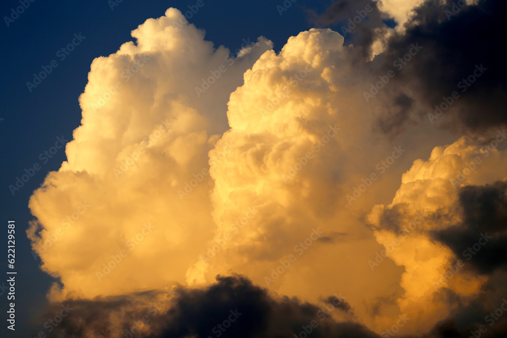 Wall mural clouds on a beautiful sky photographed close up